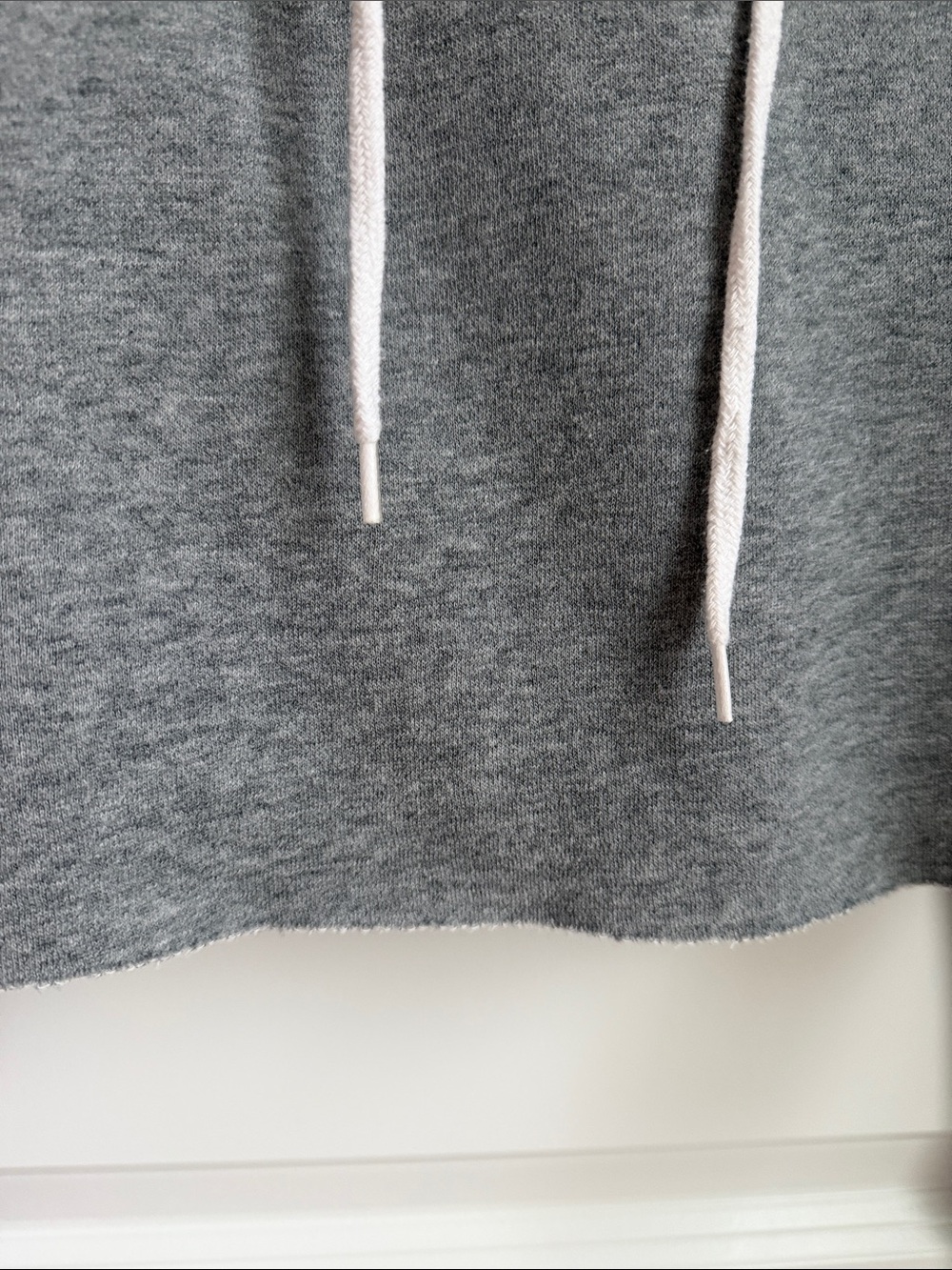 WILD FABLE Cropped Gray Drawstring Fleece Hoodie - Picture 9 of 15